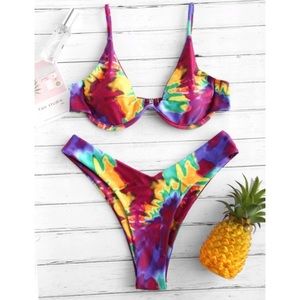Tie dye bikini set!